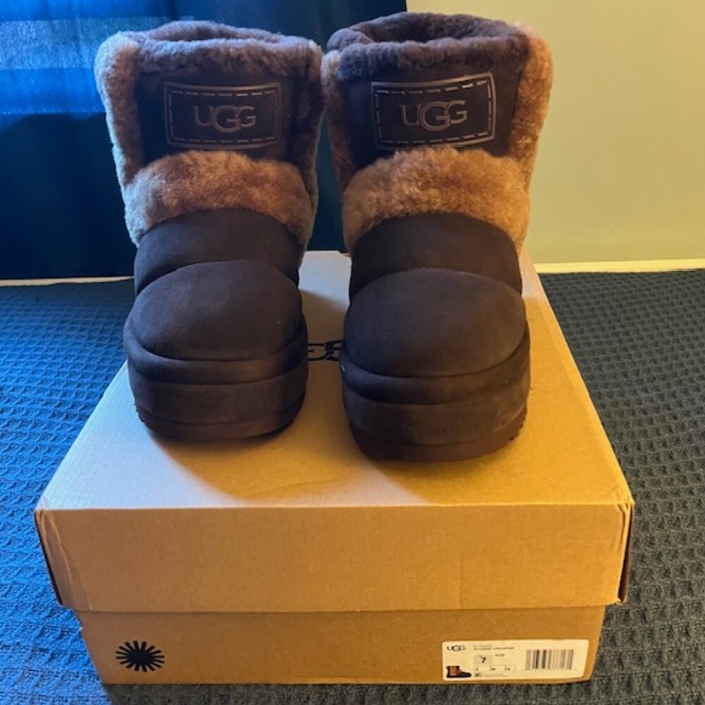 UGG Chillapeak Platform Boots | Women’s Size 7 | Chestnut | New in Box